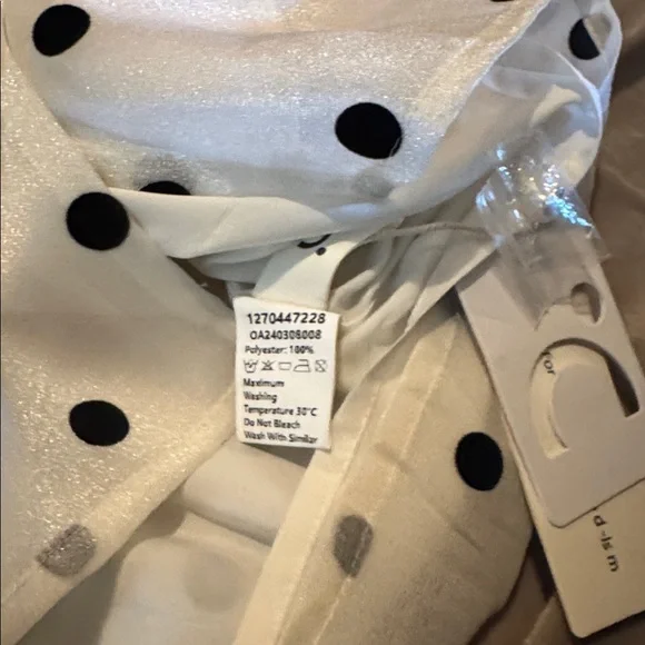 Commense Polka Dot Blouse - Black and White - Picture 4 of 6